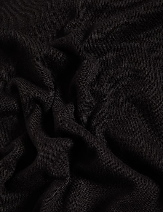 Pure Cotton V-Neck Knitted Jumper