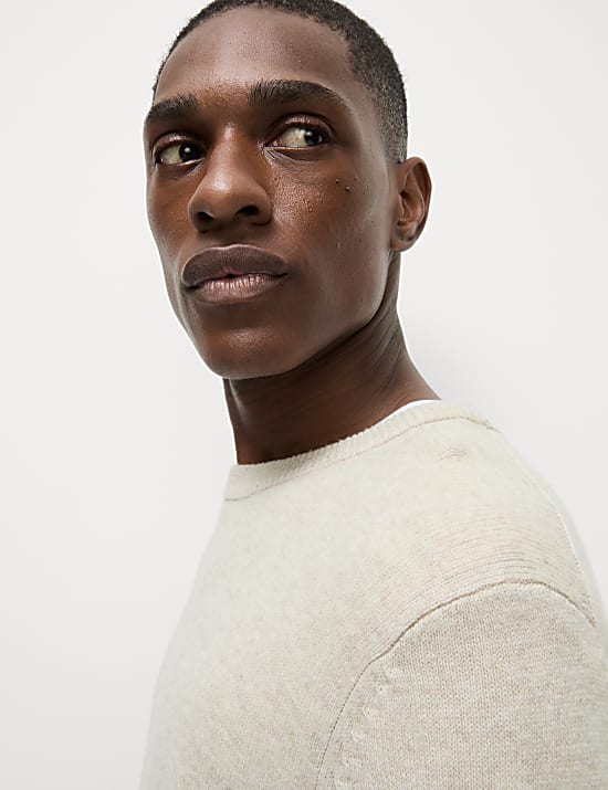 Pure Extra Fine Lambswool Crew Neck Jumper