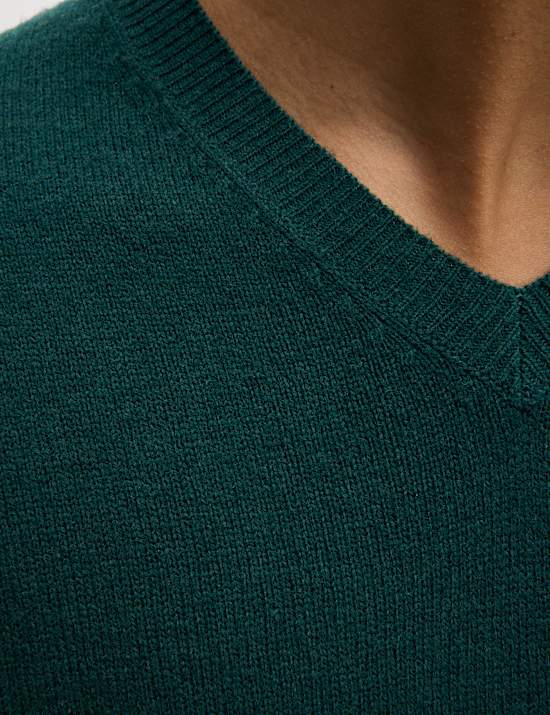 Pure Extra Fine Lamsbwool V-Neck Jumper