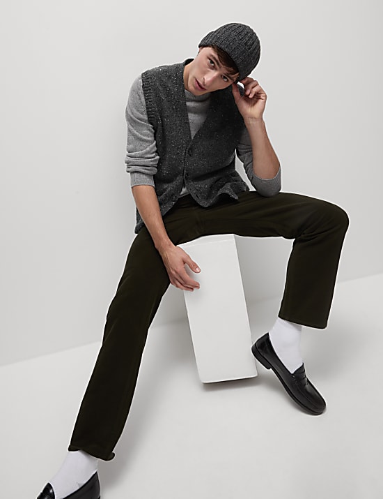 Πλεκτό γιλέκο με υψηλή περιεκτικότητα σε μαλλί lambswool