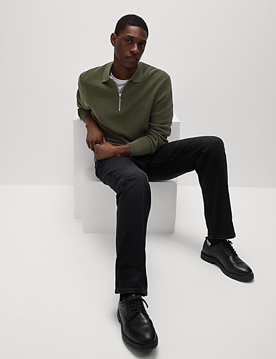 Cotton Rich Knitted Polo Shirt