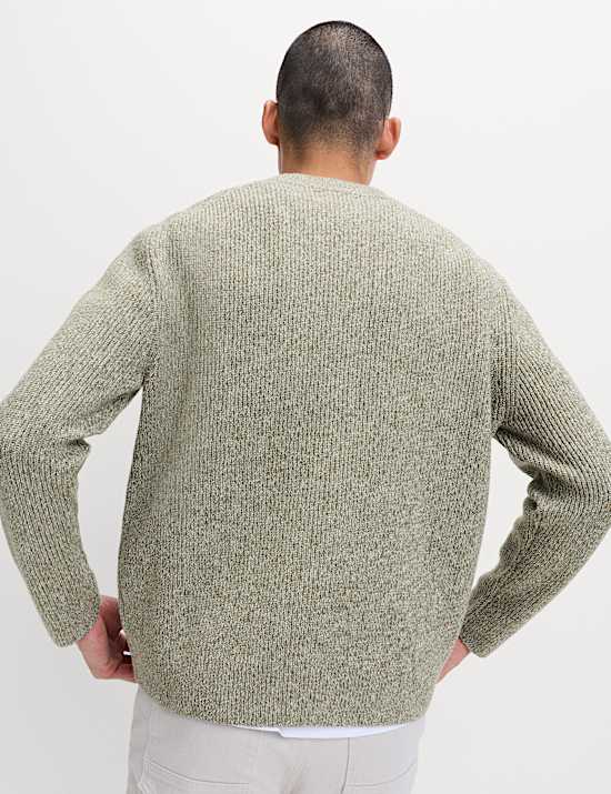 V-Neck Twisted Yarn Cardigan