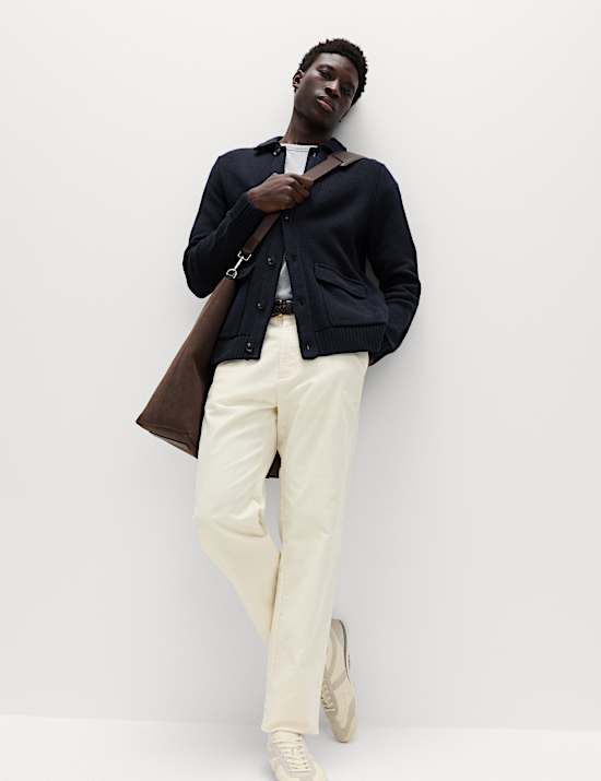 Pleten&eacute; sako s l&iacute;mcem z čist&eacute; bavlny