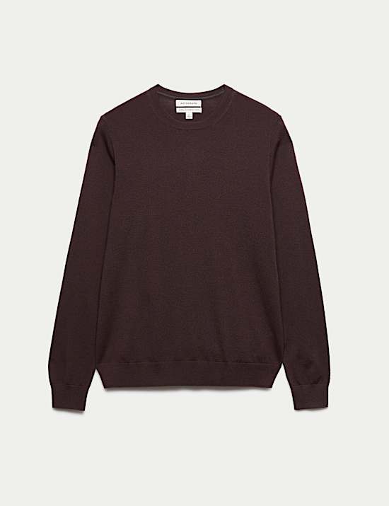 Pull 100 % laine m&eacute;rinos extra-fine &agrave; encolure ronde