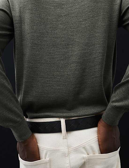 Pure Extra Fine Merino Wool Crew Neck Jumper
