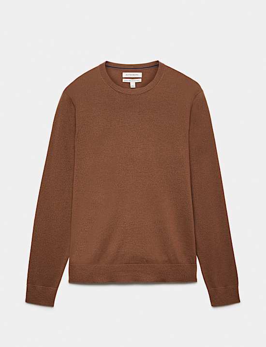 Pure Extra Fine Merino Wool Crew Neck Jumper