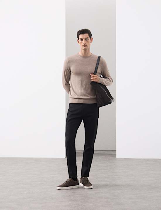 Pure Extra Fine Merino Wool Crew Neck Jumper