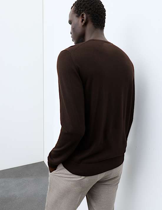 Pure Extra Fine Merino Wool Crew Neck Jumper