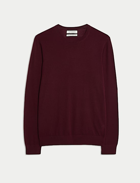 Pure Extra Fine Merino Wool Crew Neck Jumper