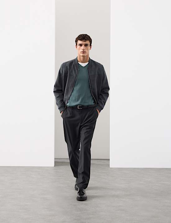 Pure Extra Fine Merino Wool V-Neck Jumper