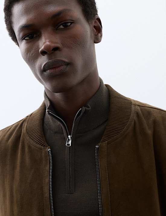 Pure Extra Fine Merino Wool Half Zip Jumper