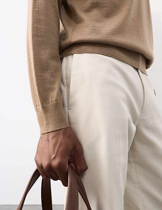 Pure Extra Fine Merino Wool Half Zip Jumper