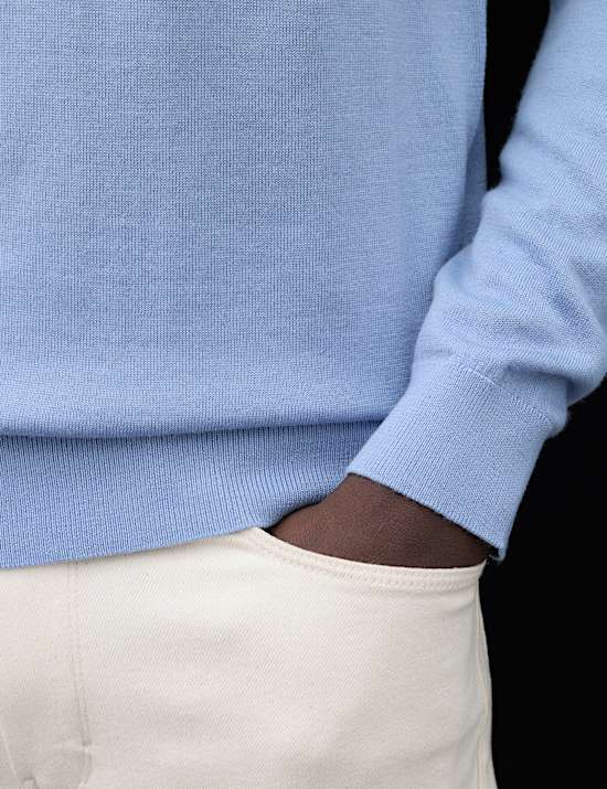 Pure Extra Fine Merino Wool Polo Shirt