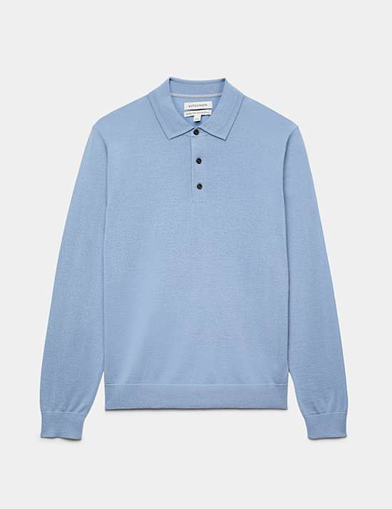 Pure Extra Fine Merino Wool Polo Shirt
