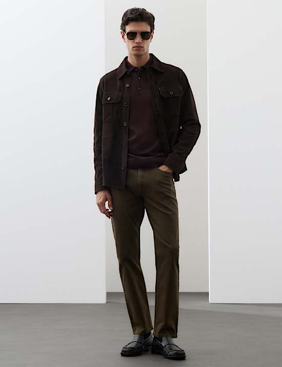 Pure Extra Fine Merino Wool Polo Shirt