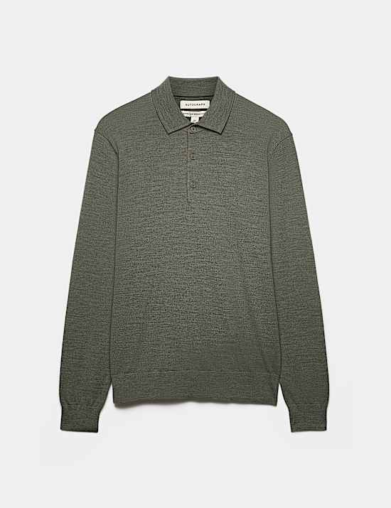 Pure Extra Fine Merino Wool Polo Shirt