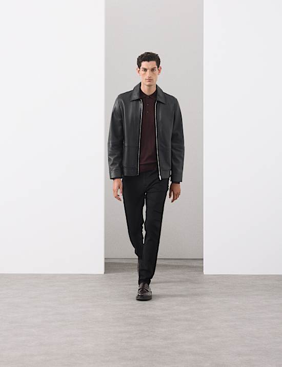 Poloshirt aus reiner, extrafeiner Merinowolle