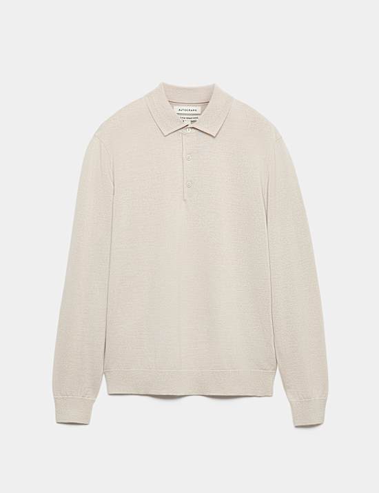 Polo 100 % laine de m&eacute;rinos extra-fine