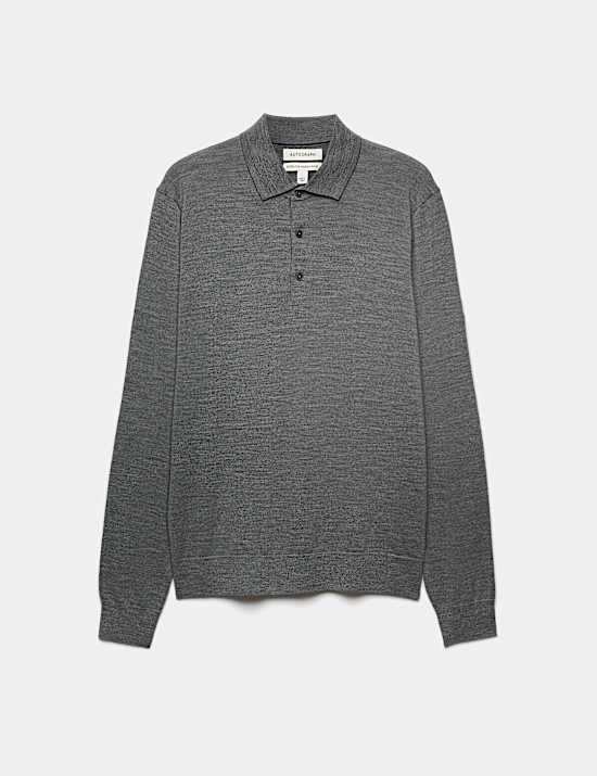 Pure Extra Fine Merino Wool Polo Shirt