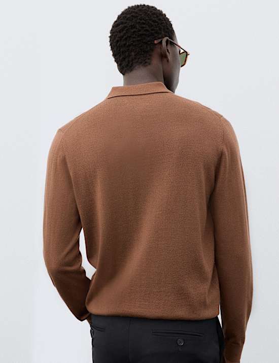 Polo 100 % laine de m&eacute;rinos extra-fine