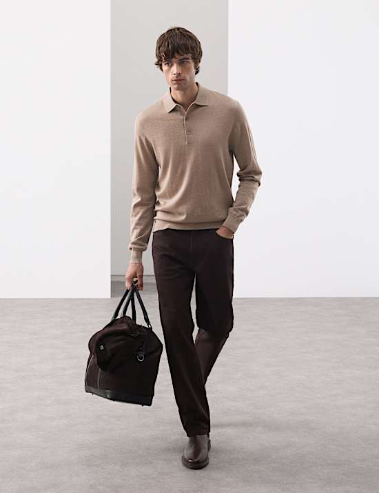 Pure Extra Fine Merino Wool Polo Shirt