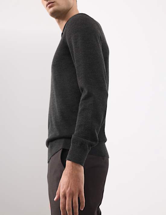 Polo 100 % laine de mérinos extra-fine