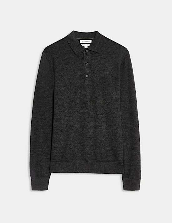 Polo 100 % laine de mérinos extra-fine