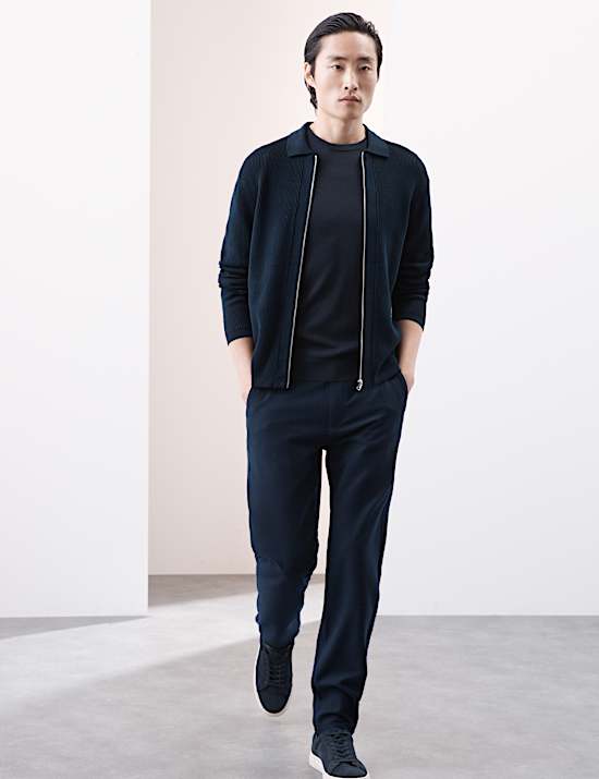 Pure Extra Fine Merino Wool Knitted T-Shirt