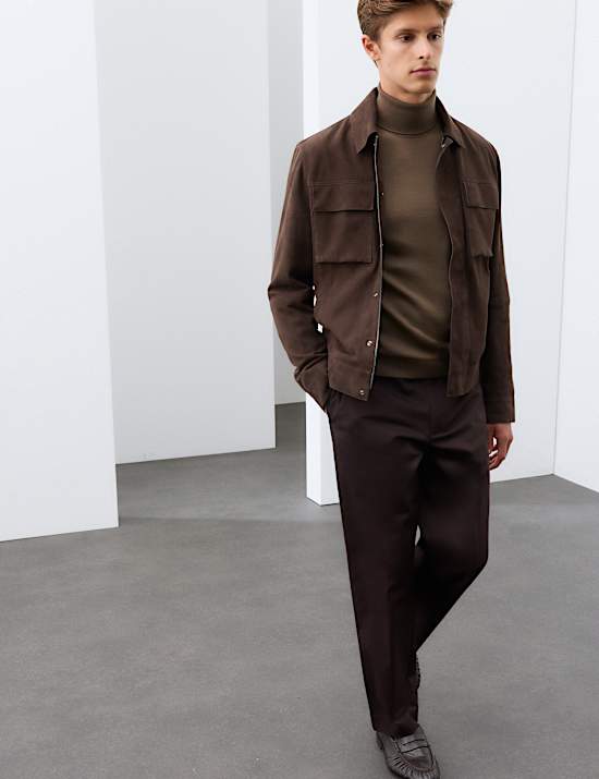 Pure Extra Fine Merino Wool Roll Neck Jumper