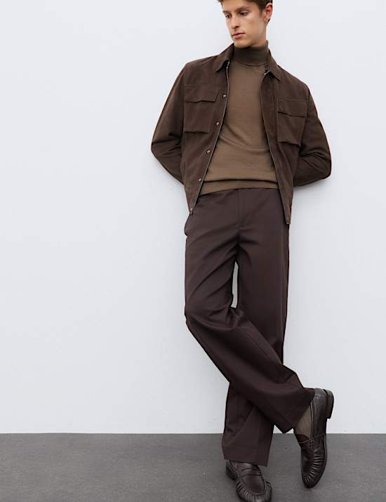 Pure Extra Fine Merino Wool Roll Neck Jumper