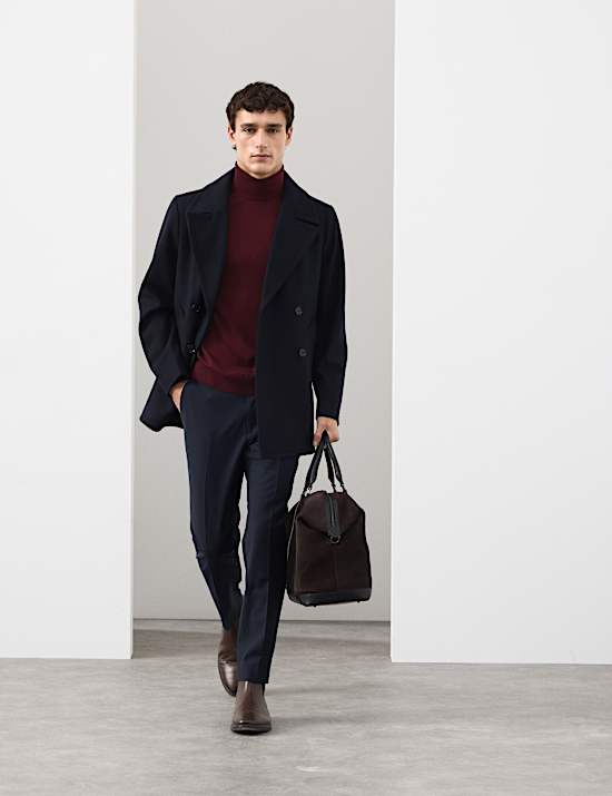 Pure Extra Fine Merino Wool Roll Neck Jumper