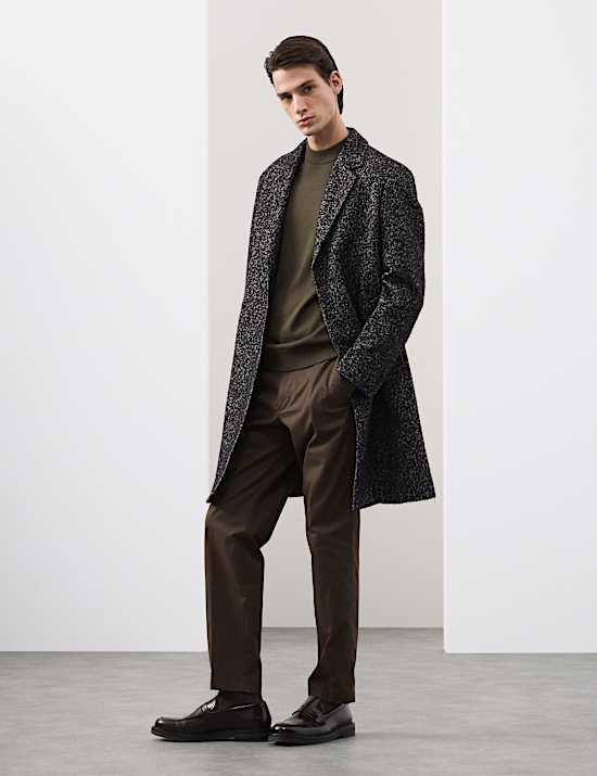 Pure Extra Fine Merino Wool Mock Neck Jumper