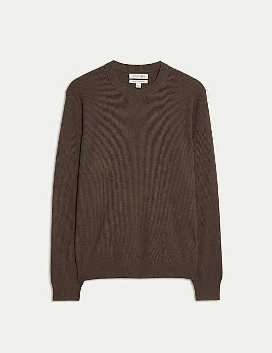 Pull Performance en laine mérinos mélangée côtelée