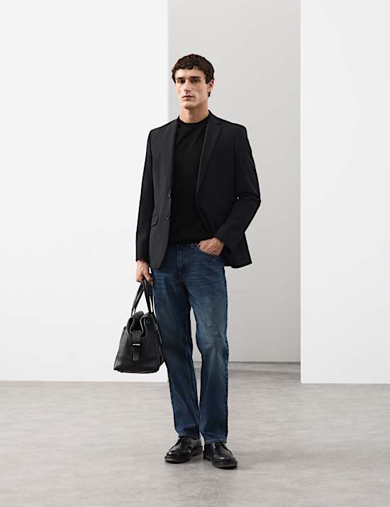 T-shirt van zuivere, extra fijne merinowol met ronde hals