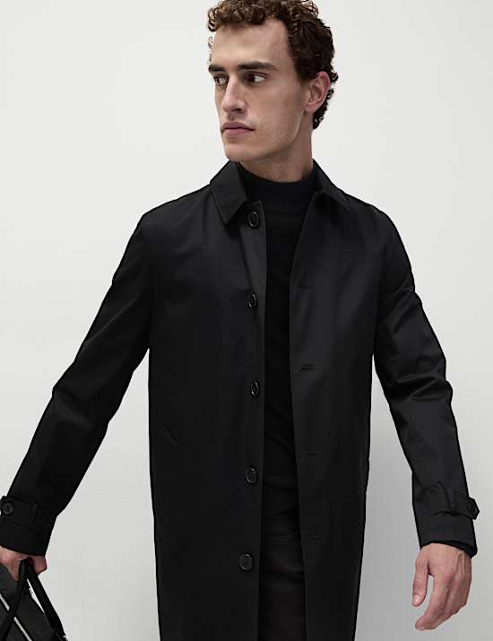 Cotton Rich Textured High Neck Jumper with Modal