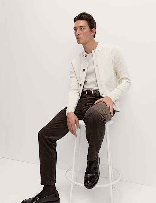 Cotton Blend Knitted Jacket