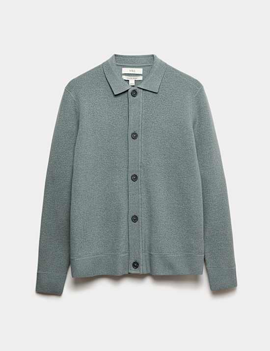 Cotton Blend Knitted Jacket