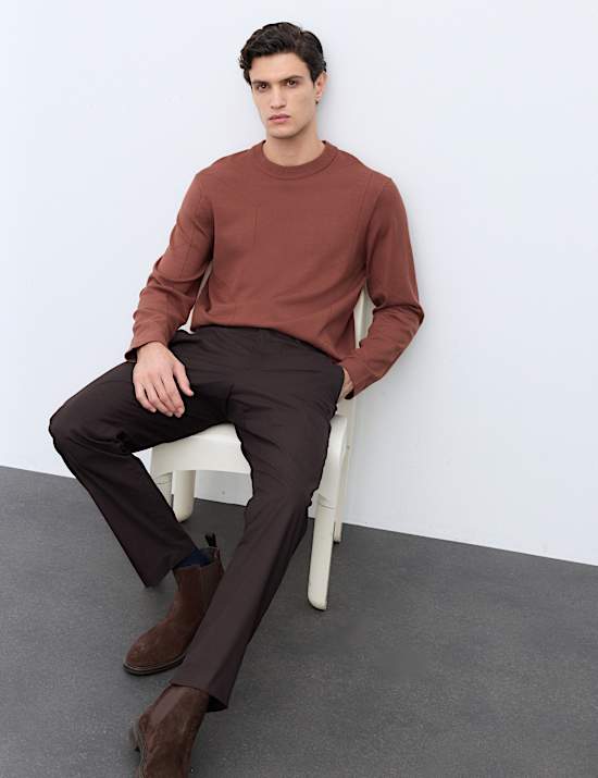 Oversized Crew Neck Knitted Jumper