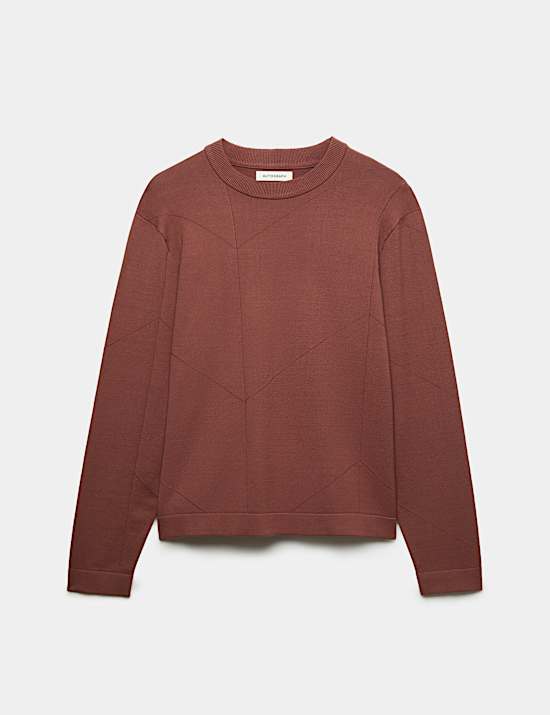 Oversized Crew Neck Knitted Jumper