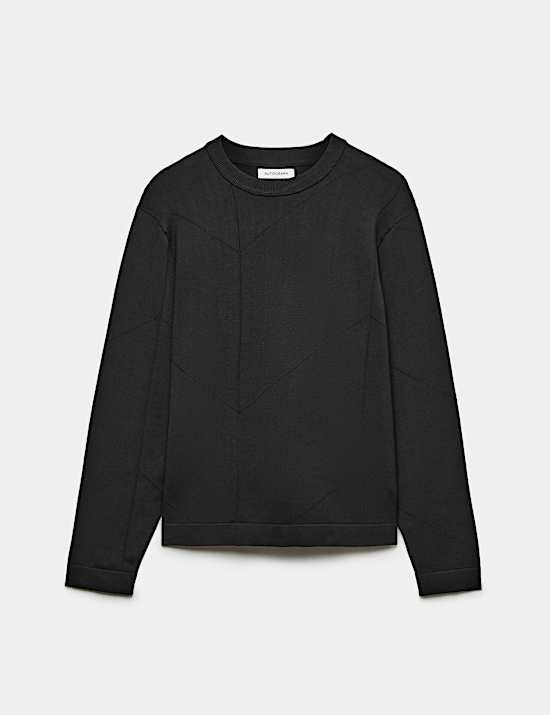 Oversized Crew Neck Knitted Jumper
