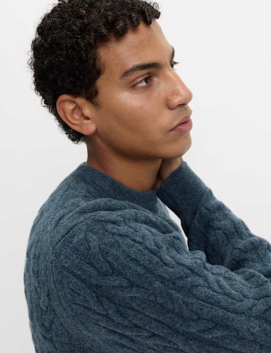 Super Soft Cable Knit Jumper with Wool