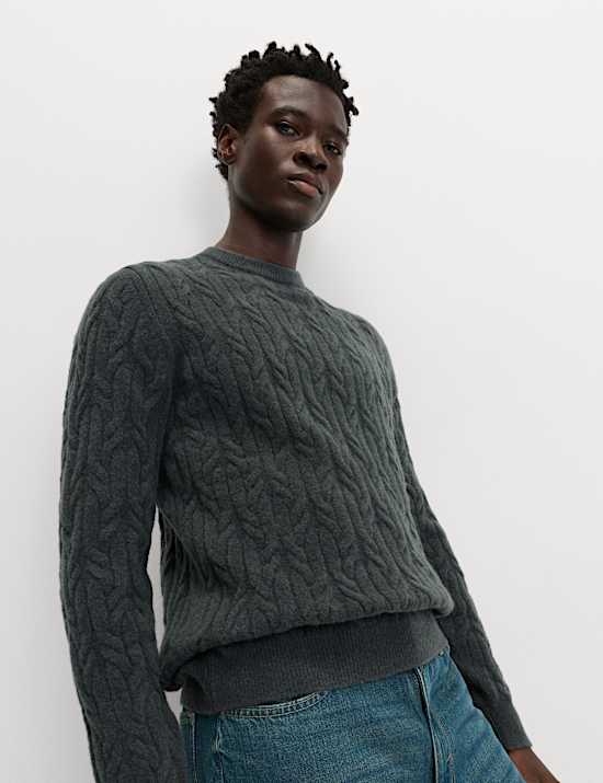 Super Soft Cable Knit Jumper with Wool