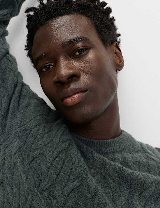 Super Soft Cable Knit Jumper with Wool