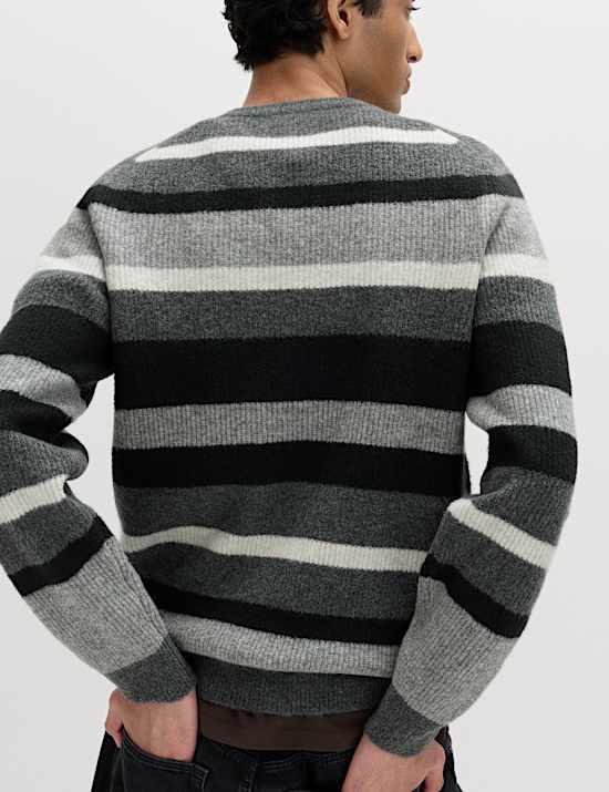 Supersoft Wide Stripe Crew Neck Jumper