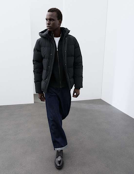 Merino Wool Blend Funnel Neck Zip Up Cardigan