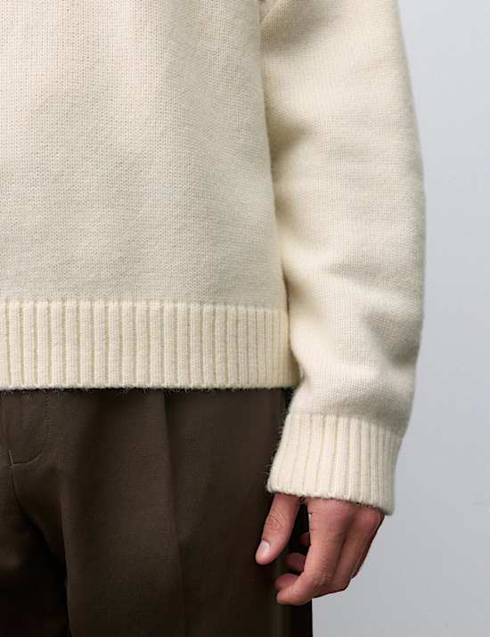 Wool Blend V-Neck Jumper