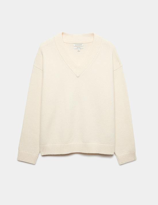 Wool Blend V-Neck Jumper