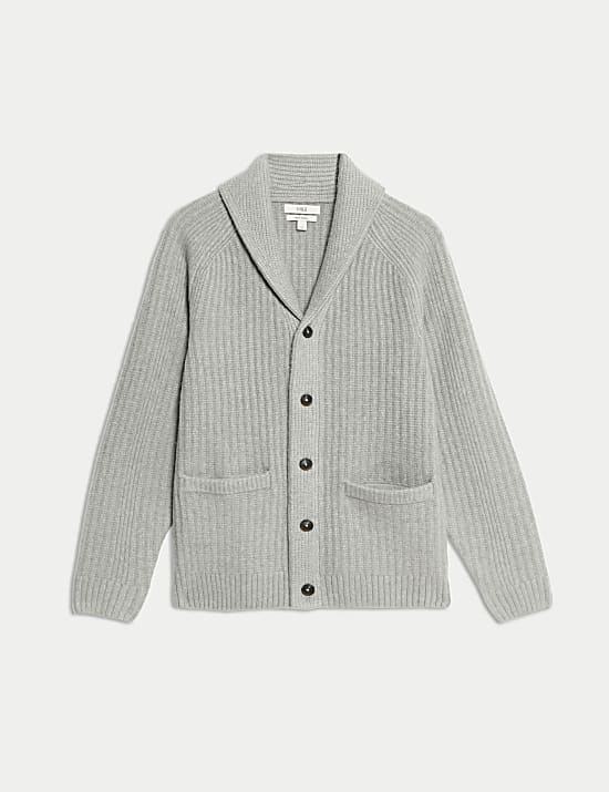 Supersoft with Wool Shawl Collar Cardigan