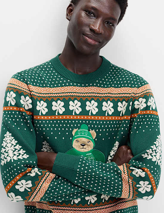 Pure Cotton Spencer Bear™ Ireland Jumper
