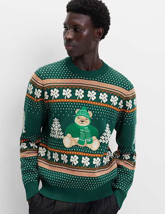 Pure Cotton Spencer Bear™ Ireland Jumper